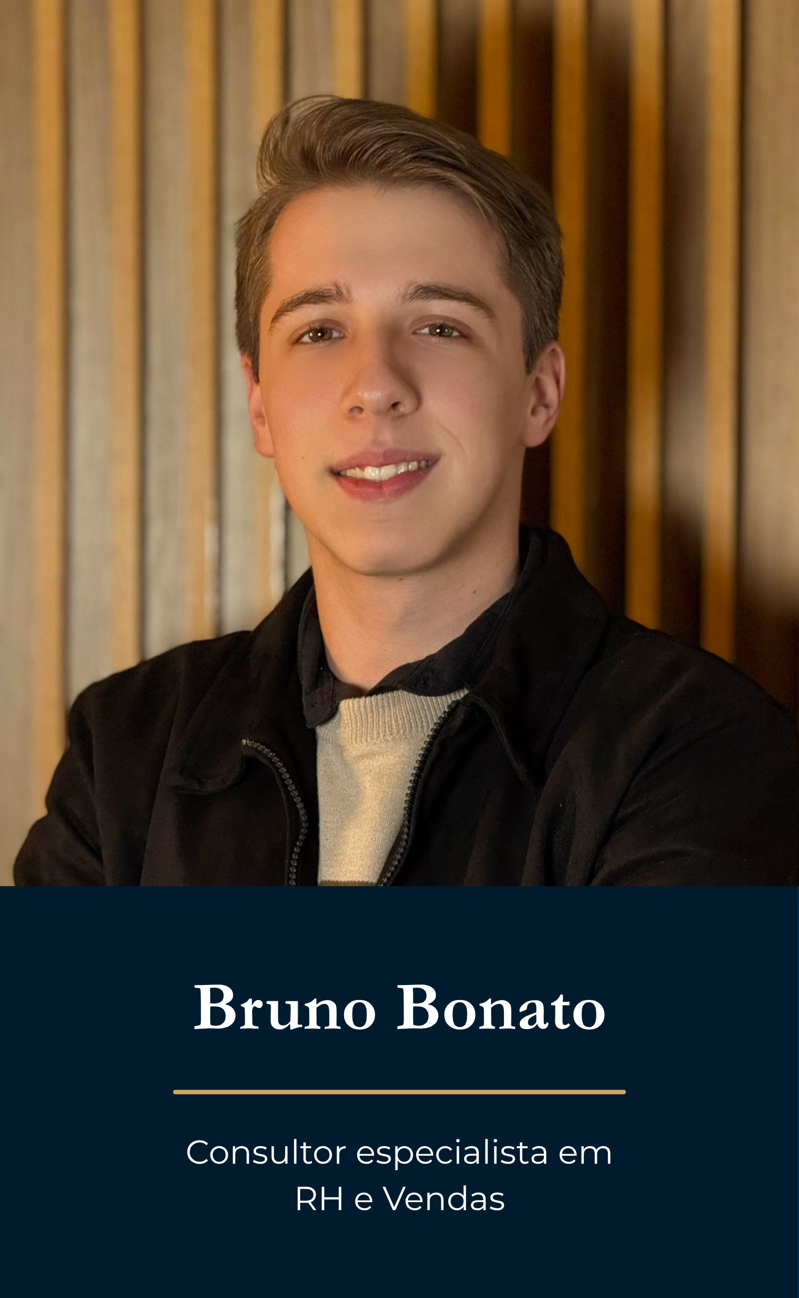 Card de biografia de Bruno