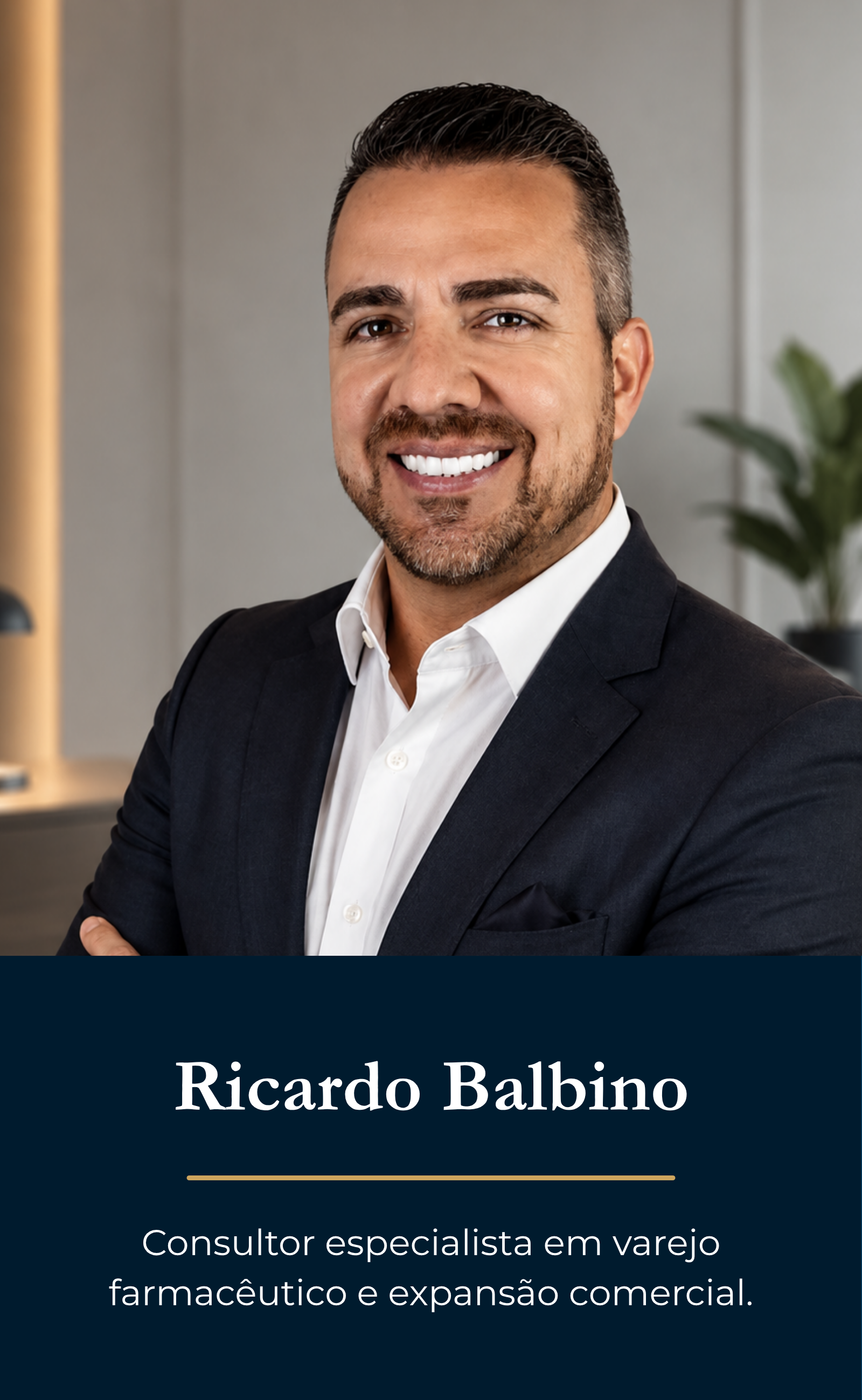 Card de biografia de Ricardo Balbino